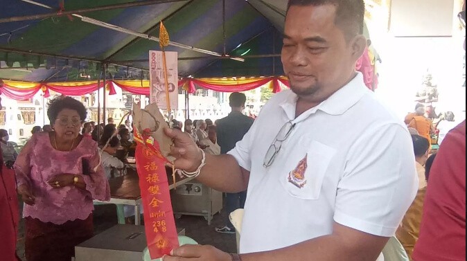 ส่องเลขเด็ดจากหางประทัด งานพิธีบวงสรวงท้าวเวสสุวรรณ ลุ้นรวยงวด 1-2-67